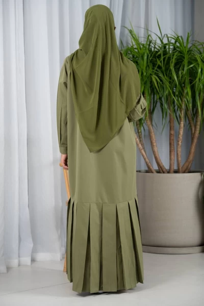 Pistachio Blazer Abaya IB222 Green